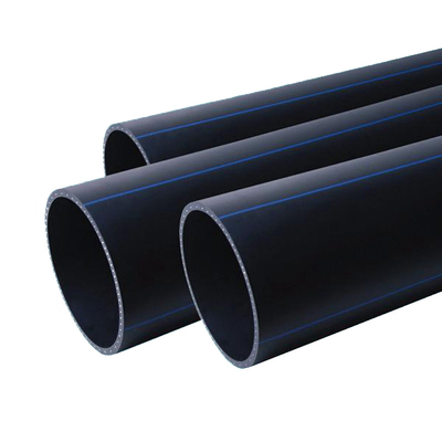 Tubo agrícola de la irrigación del diámetro grande del negro del tubo del abastecimiento de agua del PE