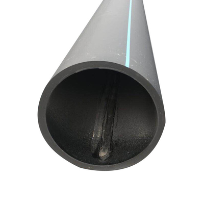 Tubería de agua de plástico HDPE negro Suministro de agua Tubería de aguas residuales de polietileno de alta densidad