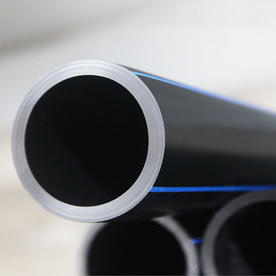Tubo del HDPE del tubo 50m m del polietileno del negro de Dn20mm-160mm para el abastecimiento de agua