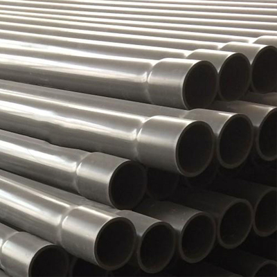 El precio bajo instala tubos PVC U del gris instala tubos la pulgada Gray For Water Supply del diámetro 8 de 125m m