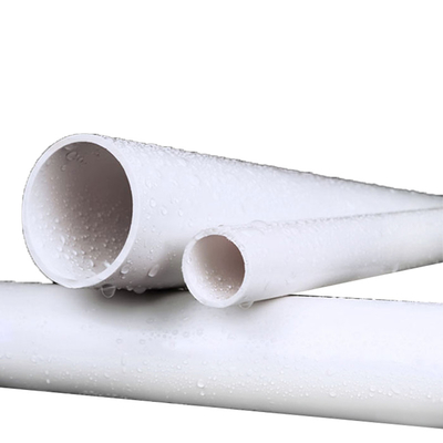 Blanco del tubo del drenaje del PVC del drenaje de las aguas residuales de agua no potable de la buena calidad