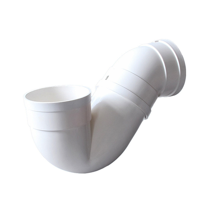Codo del desodorante del tubo del drenaje del PVC de la trampa de agua sin P-tipo de la boca abajo