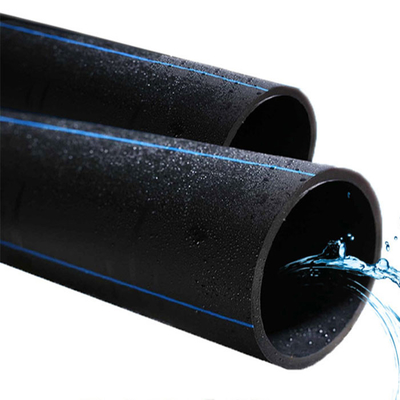 Tubo de suministro de agua de HDPE de color negro ISO9001 PE100 DN160mm