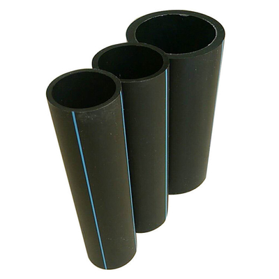 los tubos del abastecimiento de agua del HDPE de 160m m ennegrecen Pe100 plástico del Sdr 17 modificado para requisitos particulares
