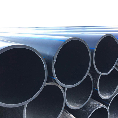 Drenaje y aguas residuales PE100 negro del tubo del abastecimiento de agua del HDPE de la materia prima