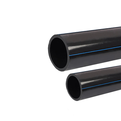 Metros plásticos negros de los tubos de desagüe del abastecimiento de agua del HDPE PE100 100