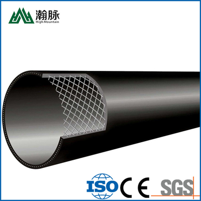 Alambre de acero negro modificado para requisitos particulares del tubo de fuente del HDPE Mesh Reinforced Pe Composite DN25mm