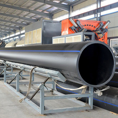 El tubo negro modificado para requisitos particulares PE del abastecimiento de agua del HDPE descarga las aguas residuales 1600m m