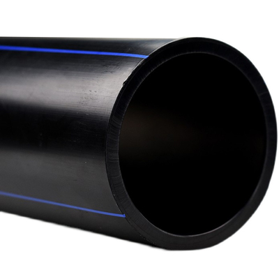 PE azul o negro con rayas azules HDPE tubería de agua para el suministro de agua