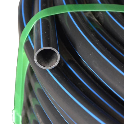 PE azul o negro con rayas azules HDPE tubería de agua para el suministro de agua