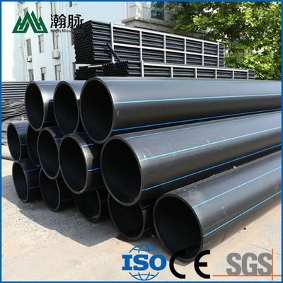 DN16mm-1800mm Hdpe tubo Pe tubo certificado a ISO9001 en azul o negro