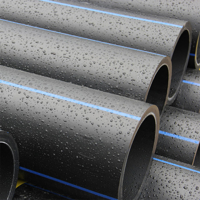 Tubos de agua de HDPE azul negro para la distribución de agua