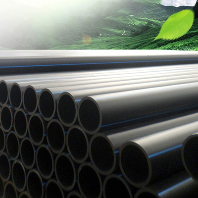 Tubos de agua y drenaje duraderos de HDPE negro