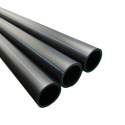 Tubos de suministro de agua HDPE duraderos en negro/azul (2.3-117.6mm) Tubos de suministro de agua subterráneos