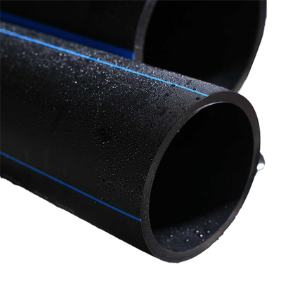 Tubos de suministro de agua HDPE duraderos en negro/azul (2.3-117.6mm) Tubos de suministro de agua subterráneos