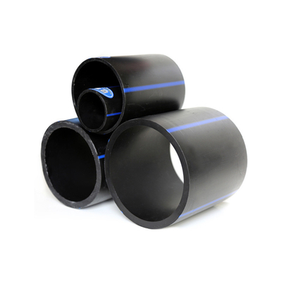 DN16mm-1800mm Tubo de agua de HDPE negro para ingeniería municipal Tubos de suministro de agua de plástico Tubo de bobina de HDPE