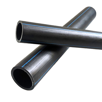 DN16mm-1800mm Tubo de agua de HDPE negro para ingeniería municipal Tubos de suministro de agua de plástico Tubo de bobina de HDPE