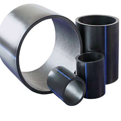 DN16mm-1800mm Tubo de agua de HDPE negro para ingeniería municipal Tubos de suministro de agua de plástico Tubo de bobina de HDPE