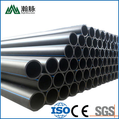 DN16mm-1800mm Tubo de agua de HDPE negro para ingeniería municipal Tubos de suministro de agua de plástico Tubo de bobina de HDPE