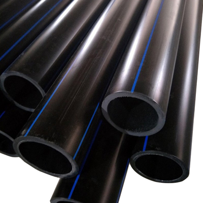 Longitud según los requisitos del cliente Tubos de suministro de agua HDPE con servicios de procesamiento de corte y espesor de 2,3 mm-117,6 mm