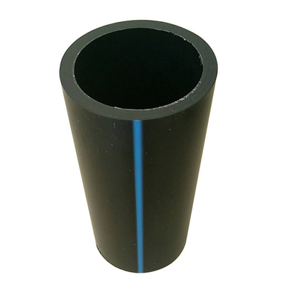 Tubo de suministro de agua PE HDPE longitud según los requisitos del cliente azul o negro con franja azul