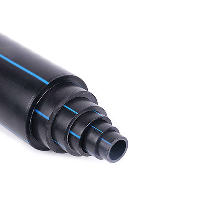 Suministro de agua y drenaje tuberías de suministro de agua de HDPE con un grosor de 2,3 mm-117,6 mm hechas de materia prima PE HDPE