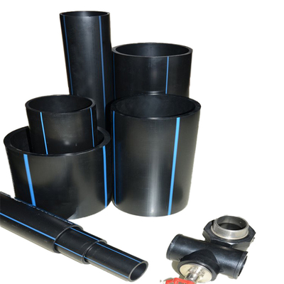 50 años de vida útil de tuberías de suministro de agua de HDPE PN6-PN16 con tipo de conexión de fusión de trasero