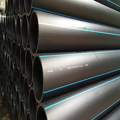 Tubería de HDPE con clasificación de presión PN20 con excelente resistencia a los rayos UV para la recolección de lixiviados de vertederos