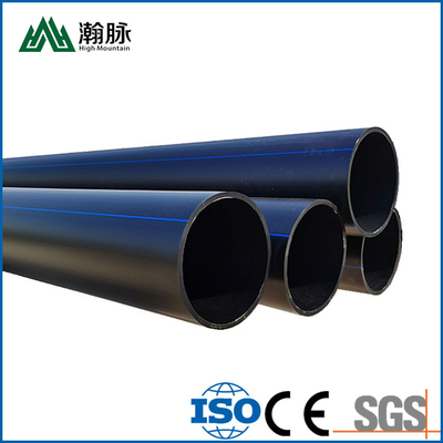 Certificación ISO9001 para tuberías de suministro de agua de HDPE negras resistentes a la corrosión
