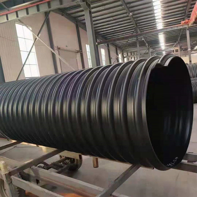 El drenaje de enrrollamiento del HDPE Dn300 instala tubos el tubo perforado acanalado del HDPE espiral